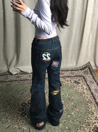 22 Tour Team Graphic Cargo Boot Cut Jeans — vista frontale