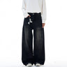 Y2K 77 Star Patchwork Embroidered Baggy Jeans