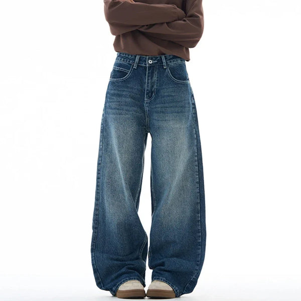 Y2K 77 Star Patchwork Embroidered Baggy Jeans