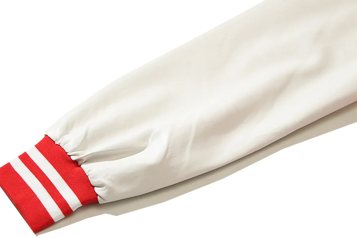 88 Champs Red Embroidered Varsity Jacket — in alternativa