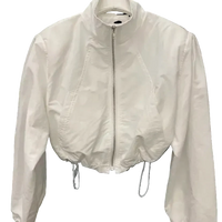 90s Style Vintage Cropped Windbreaker Jacket — vista posteriore