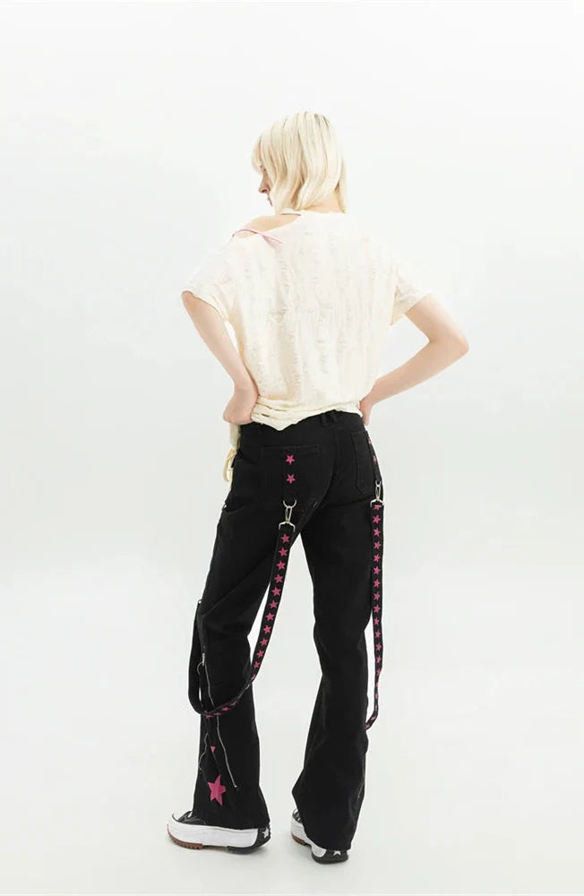Accessorised Baggy Cargo Jeans — in alternativa