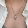Y2K Aesthetic Star Cross Pendent Necklace