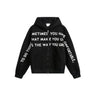 Y2K Affirmation Graphic Text Zip Up Hoodie
