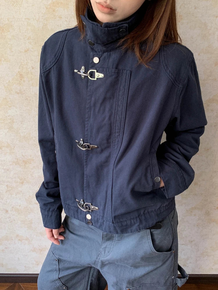 Airplane Button Collared Jacket — in alternativa