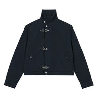 Airplane Button Collared Jacket — vista frontale