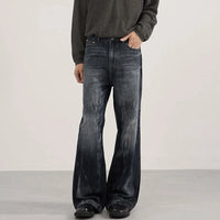 American Style 00s Washed Denim Bootcut Jeans — dettaglio