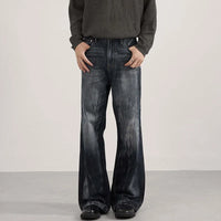 American Style 00s Washed Denim Bootcut Jeans — dettaglio della stampa