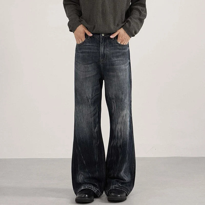 American Style 00s Washed Denim Bootcut Jeans — vista posteriore