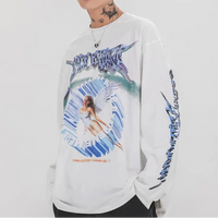 Angel Ascension Graphic Long Sleeve Top — dettaglio della stampa