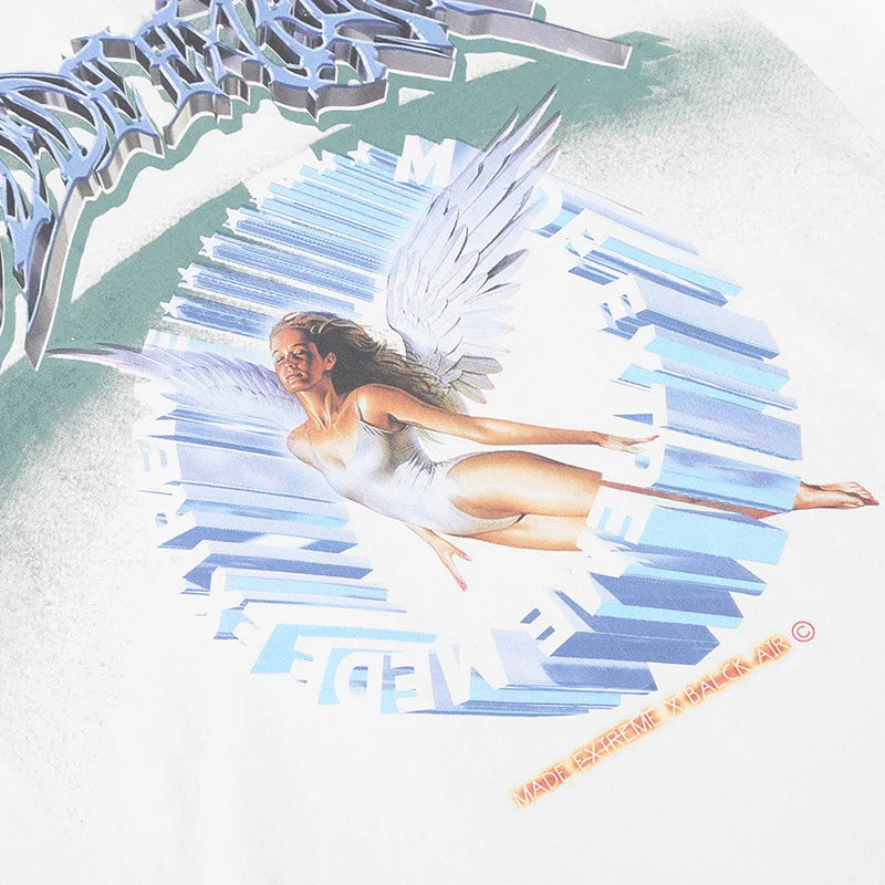 Angel Ascension Graphic Long Sleeve Top — vista laterale