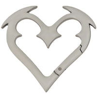 Angel Heart Belt Loop Carabiner Keychain — vista frontale