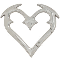 Angel Heart Belt Loop Carabiner Keychain — vista posteriore