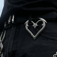 Angel Heart Belt Loop Carabiner Keychain — dettaglio