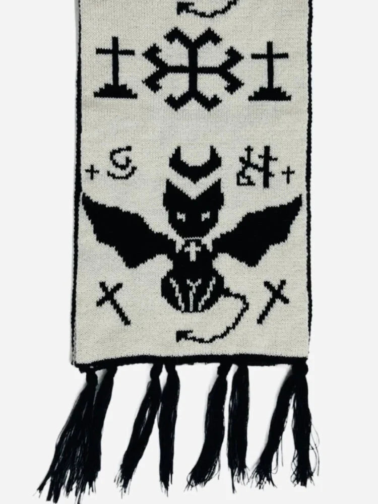 Angellic Devil Graphic Shawl Scarf — in alternativa