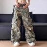Y2K Army Camouflage Baggy Cargo Trousers