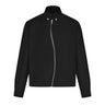 Y2K Asymmetrical Diagonal Black Full Zip Up Jacket