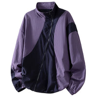 Athleisure Irregular Zip Shell Windbreaker Jacket — dettaglio