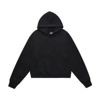 Autumnal Drop Shoulder Plain Hoodie — vista posteriore