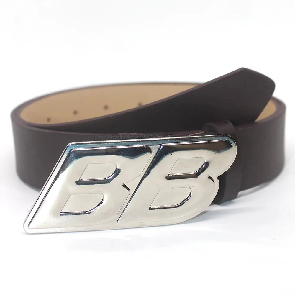 BB Buckle Leather Belt — dettaglio della stampa