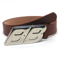 BB Buckle Leather Belt — dettaglio
