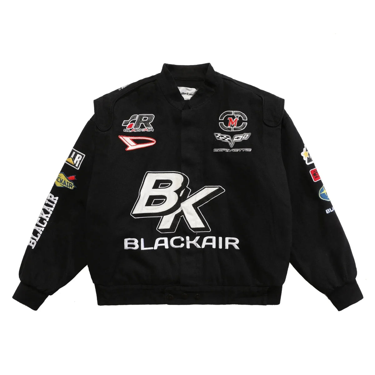 BK Embroidered Crew Moto Jacket — vista frontale