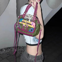 Babes Cat Leather Handbag — vista posteriore