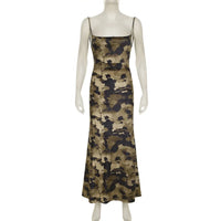Backless Floral Maxi Dress — in alternativa