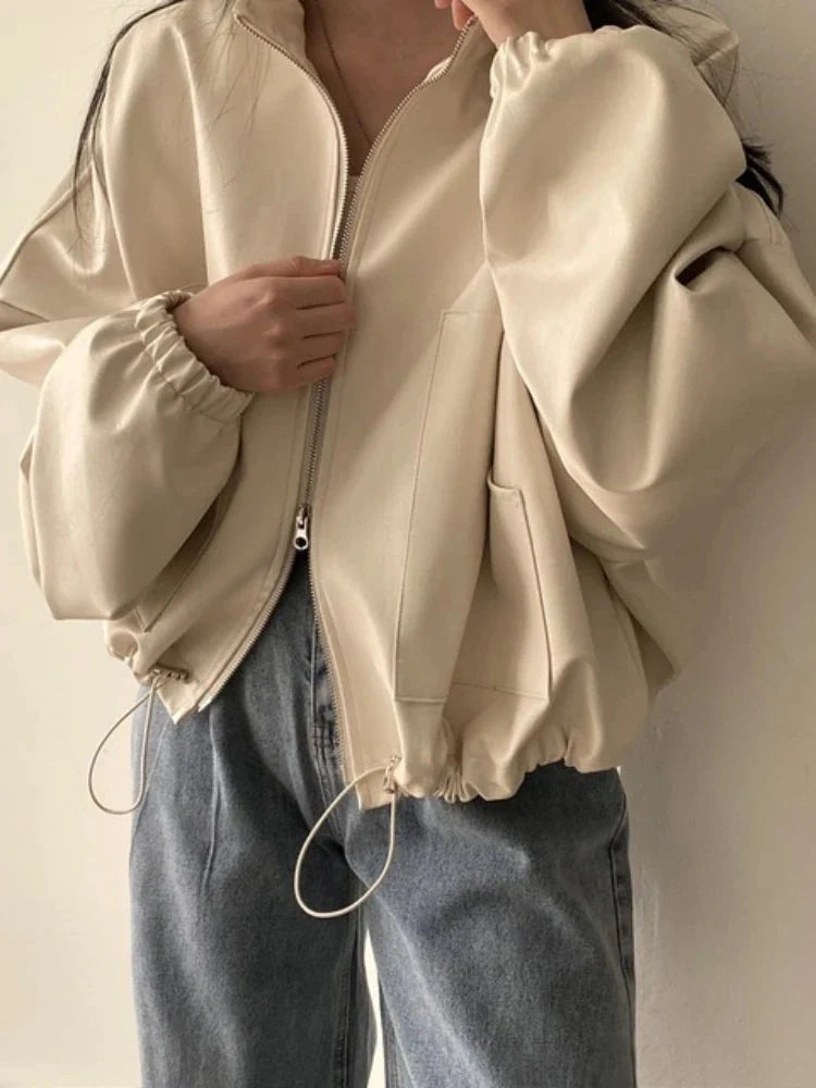 Baggy Black Leather Jacket — in alternativa