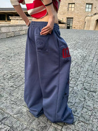 Baggy Blue Graphic Sweatpants Joggers Trousers — in alternativa