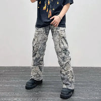 Baggy Camo Cargo Jeans — dettaglio