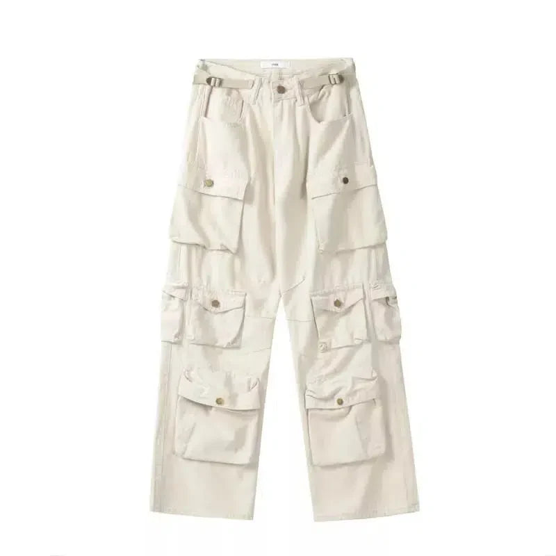 Baggy Cargo Pocket Trousers — vista frontale