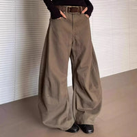 Baggy Casual Washed Barrel Jeans — vista frontale