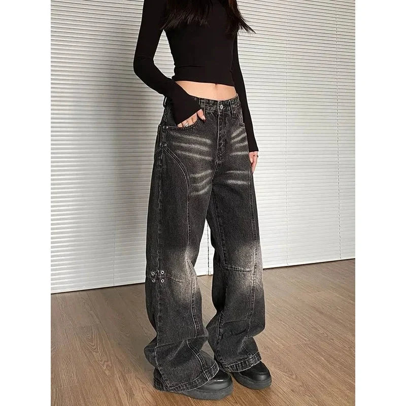 Baggy Grunge Jeans — vista laterale