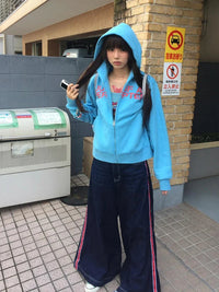 Baggy Print Graphic Hoodie — dettaglio della stampa