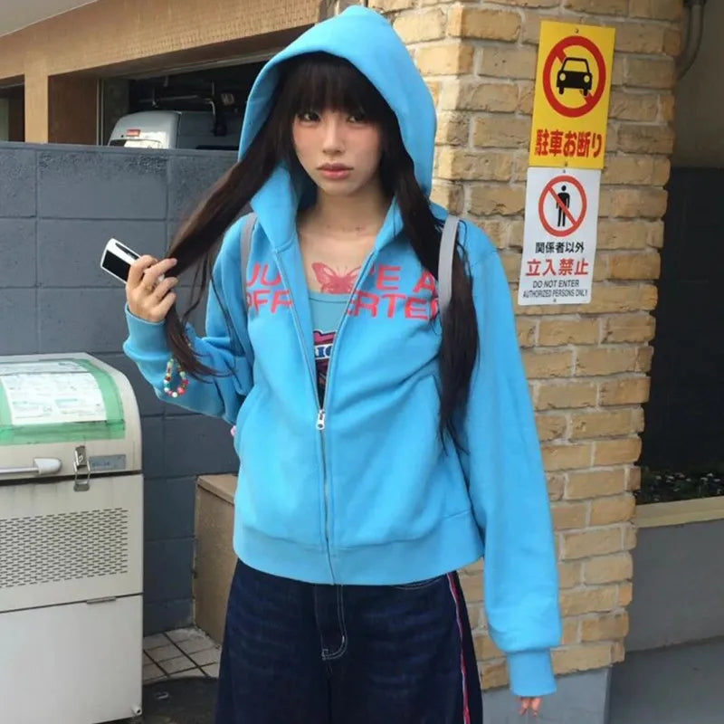 Baggy Print Graphic Hoodie — vista posteriore