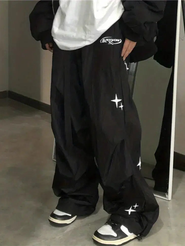 Baggy Star Joggers Trousers — vista frontale
