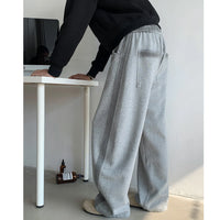 Baggy Straight Leg Sweatpant Joggers Trousers — vista frontale