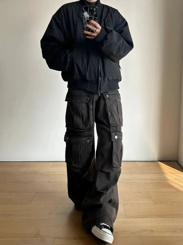 Baggy Wide Leg Cargos — vista posteriore