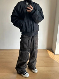 Baggy Wide Leg Cargos — vista laterale