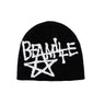 Y2K Beam Star Graphic Beanie