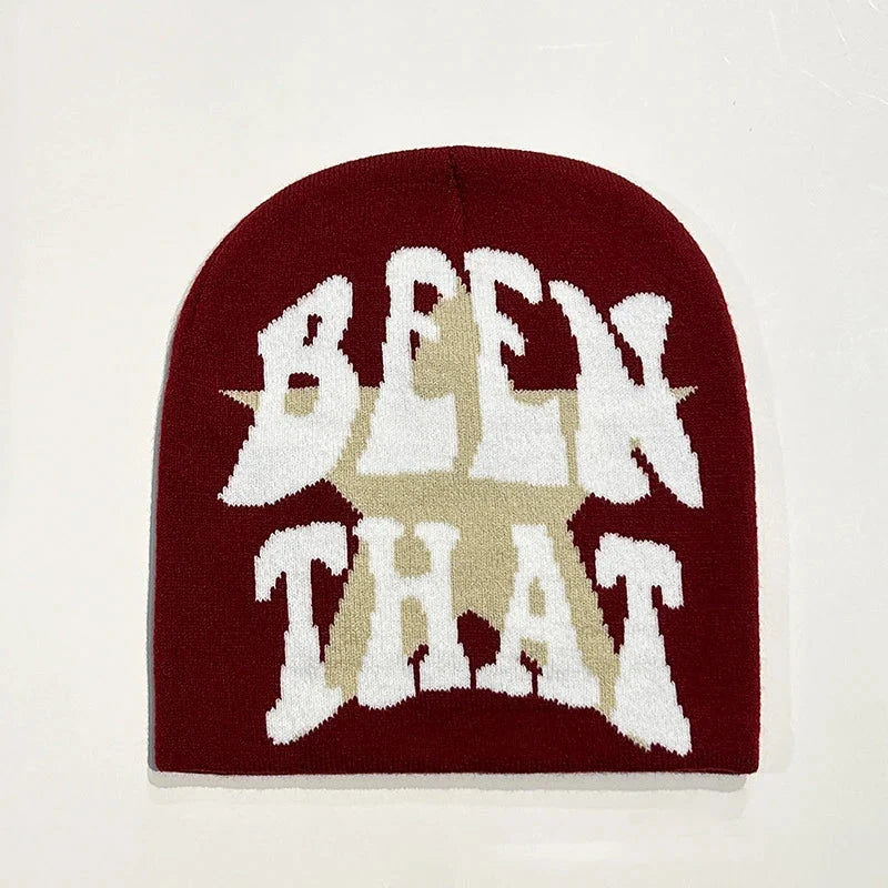 "Been That Star" Slogan Beanie — dettaglio della stampa