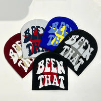 "Been That Star" Slogan Beanie — dettaglio del tessuto