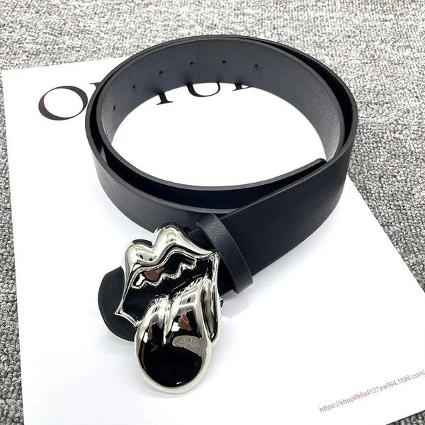 Big Tongue Buckle Belt — vista frontale
