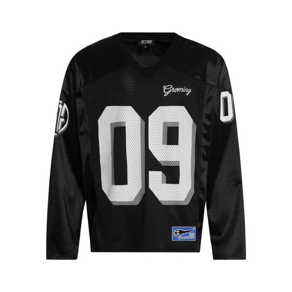 Black And White Long Sleeve Jersey — vista frontale