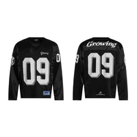 Black And White Long Sleeve Jersey — vista frontale