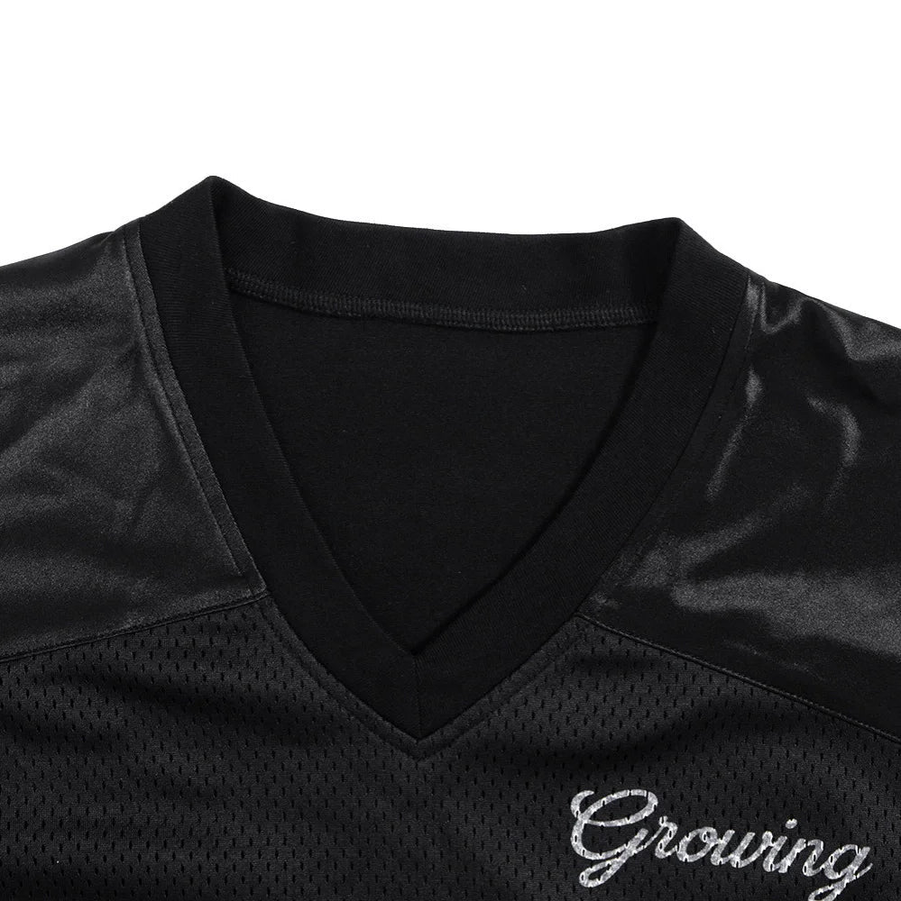 Black And White Long Sleeve Jersey — vista posteriore