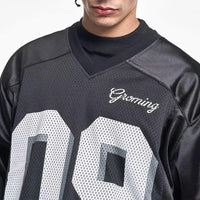 Black And White Long Sleeve Jersey — vista laterale