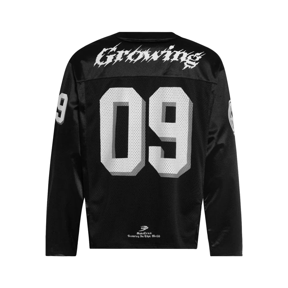 Black And White Long Sleeve Jersey — vista completa