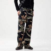 Black Forest Camouflage Denim Jeans — vista frontale